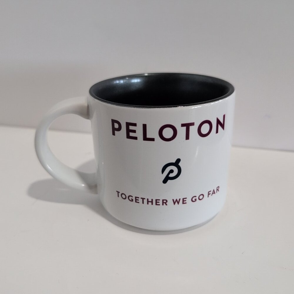 Peloton Cycling Mug 15oz Ceramic Stoneware Logo "Together We Go Far" Coffee Cup - Picture 3 of 6
